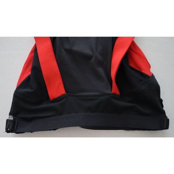 Lululemon Women's Sz 6 Red/Black Racerback High Neck Tank Top w/Built-in-Bra - Picture 3 of 6